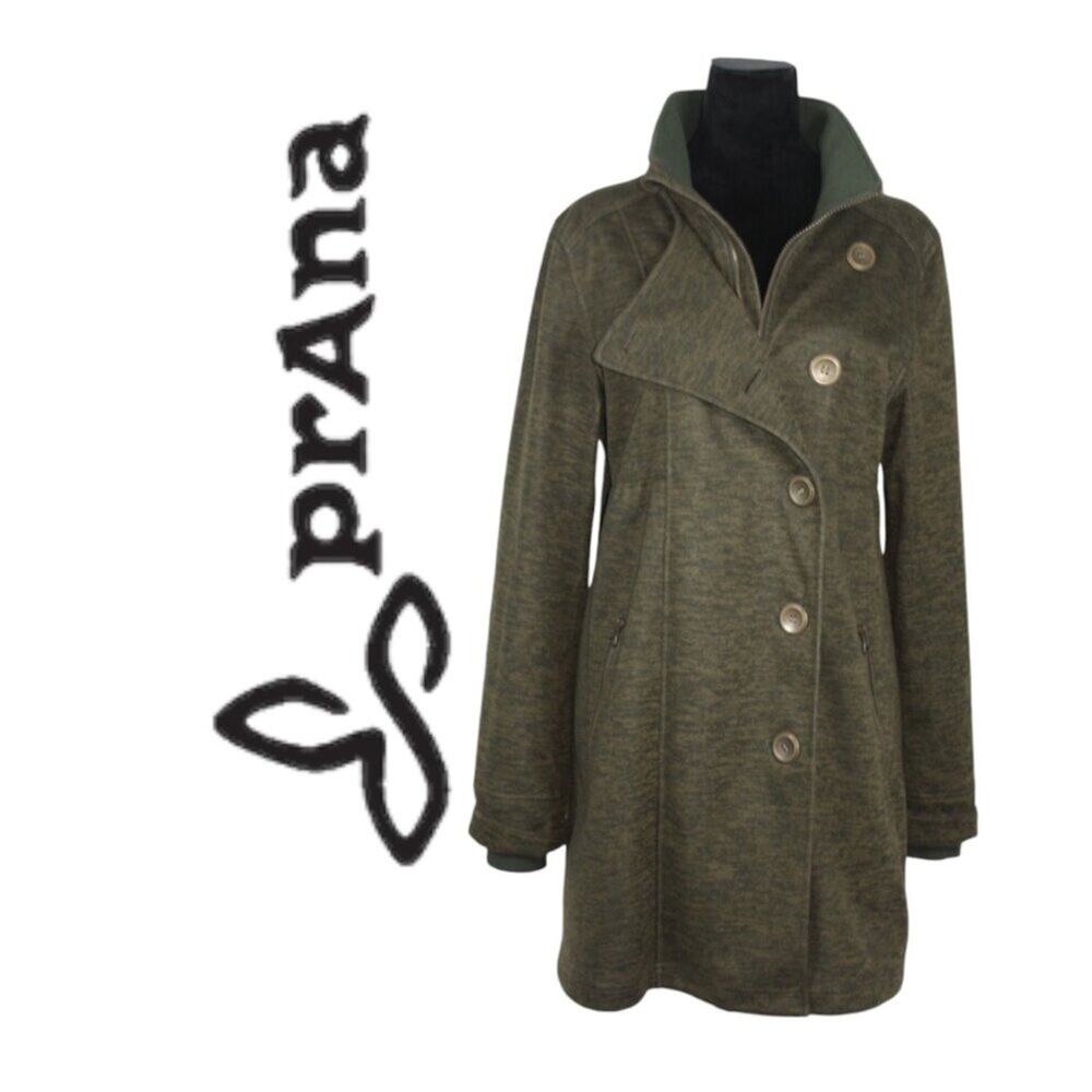 prAna Olive Green Coat Size Medium